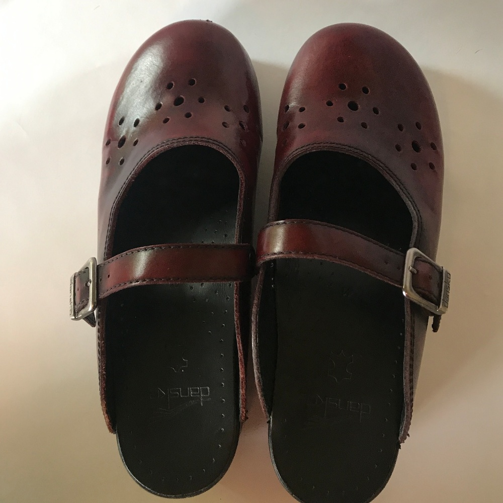 Dansko Cabrio leather Mary Jane open-back clog